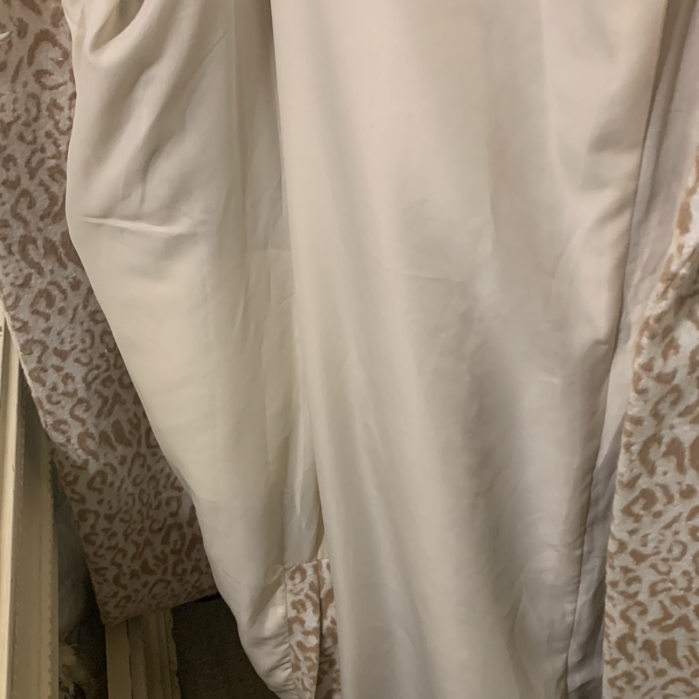 NWT Nine West Cream Tan Long Leopard Coat Size Medium Retail $118 - Picture 8 of 11